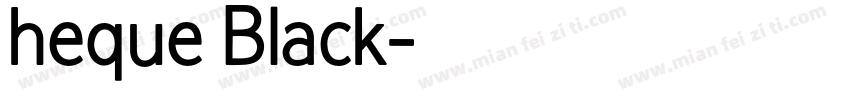 heque Black字体转换